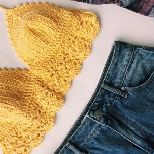 Crochet bikini top (handmade)